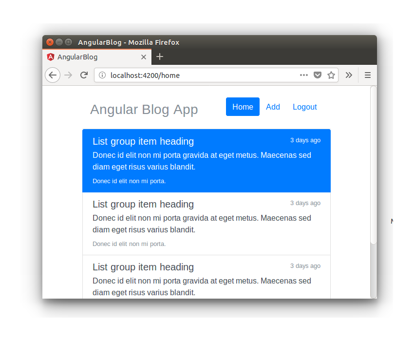 Создание приложения для блоггинга с использованием Angular и MongoDB: Отображение списка анонсов постов