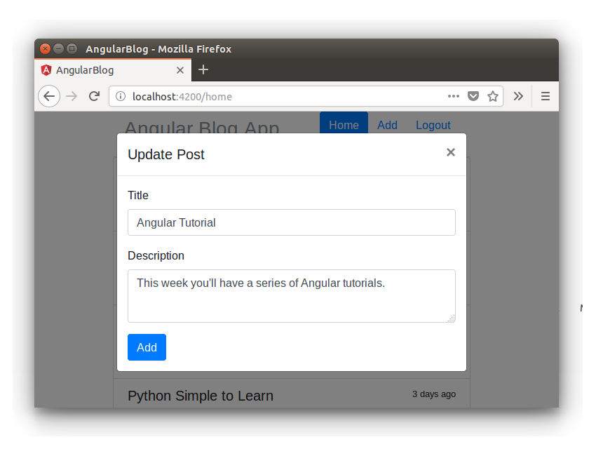 Создание приложения для блоггинга с использованием Angular и MongoDB: Как редактировать или удалить пост