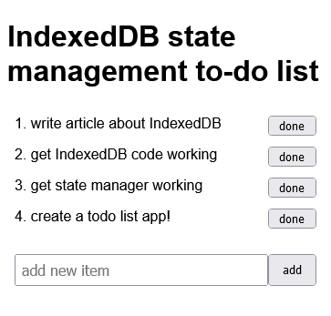 Как использовать IndexDB для управления состоянием в JavaScript