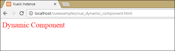 Dynamic component. Dynamic components Demo vue.